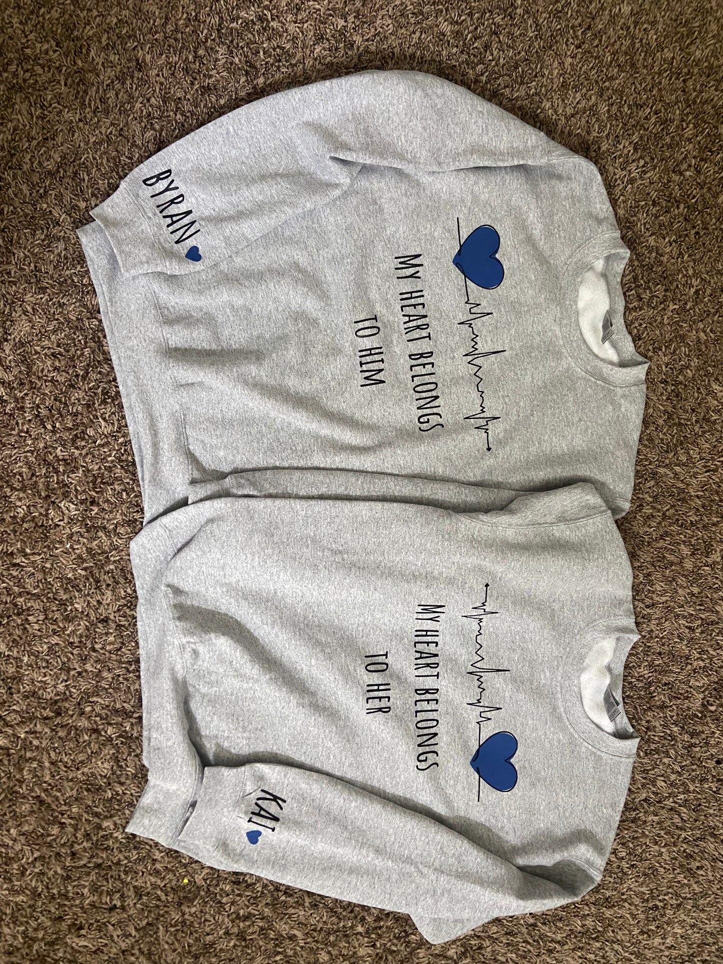Matching Valentine’s Hoodies